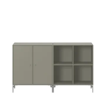 Buffet Pair - fennel 144, pieds chromés - Montana