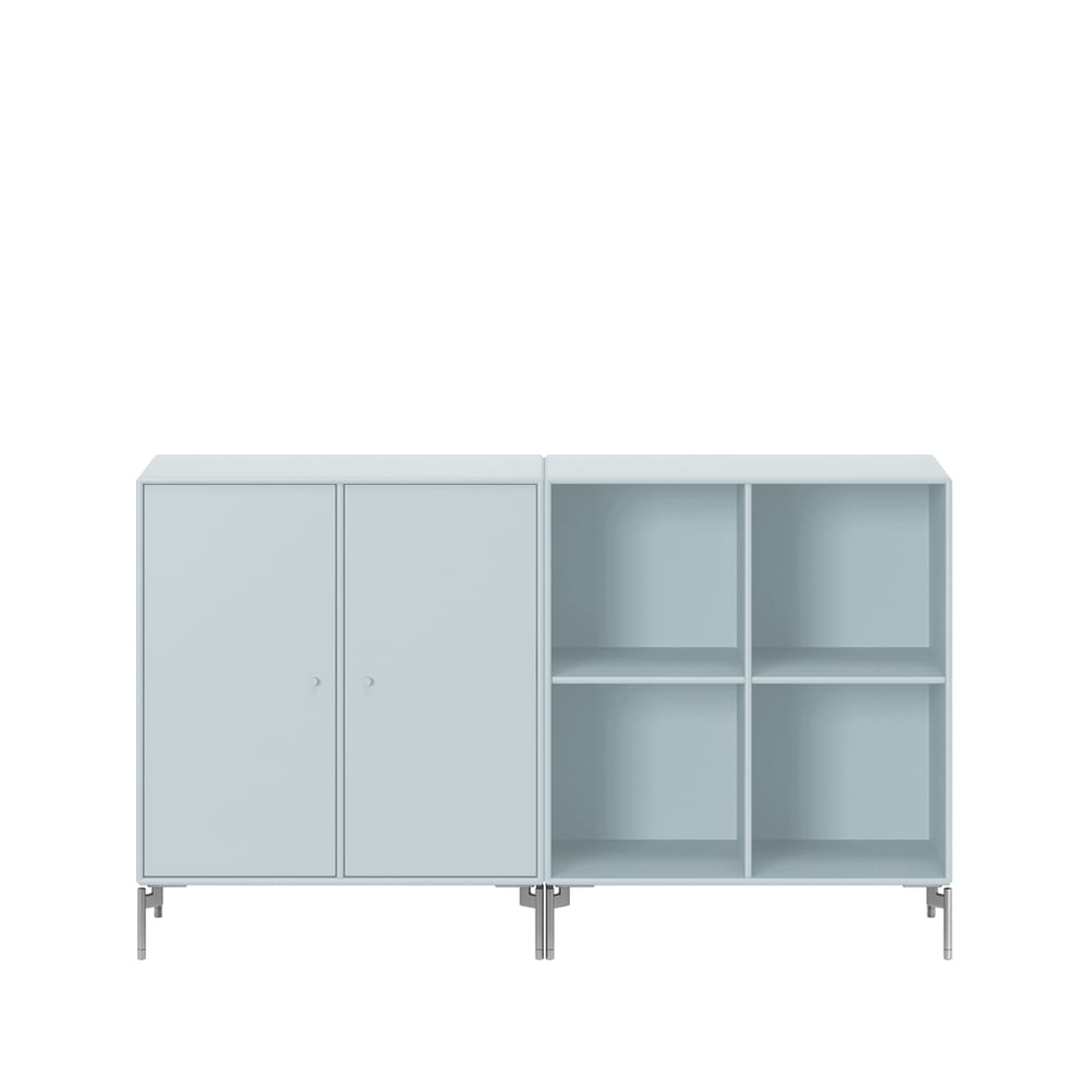 Montana Buffet Pair flint 148, pieds chromés | Design Scandinave | Commodes & buffets | Bleu