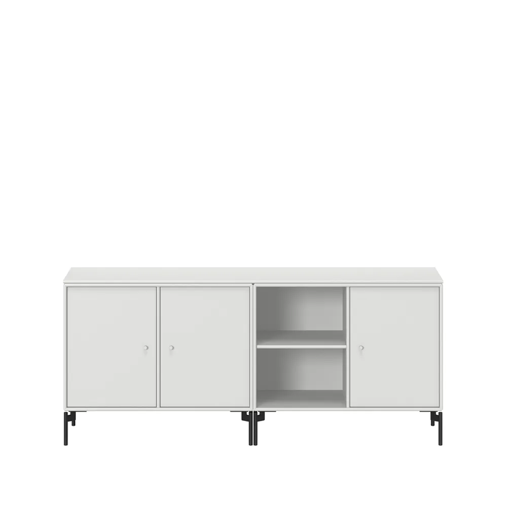 Buffet Save, New white 101-pieds laqués noirs Montana
