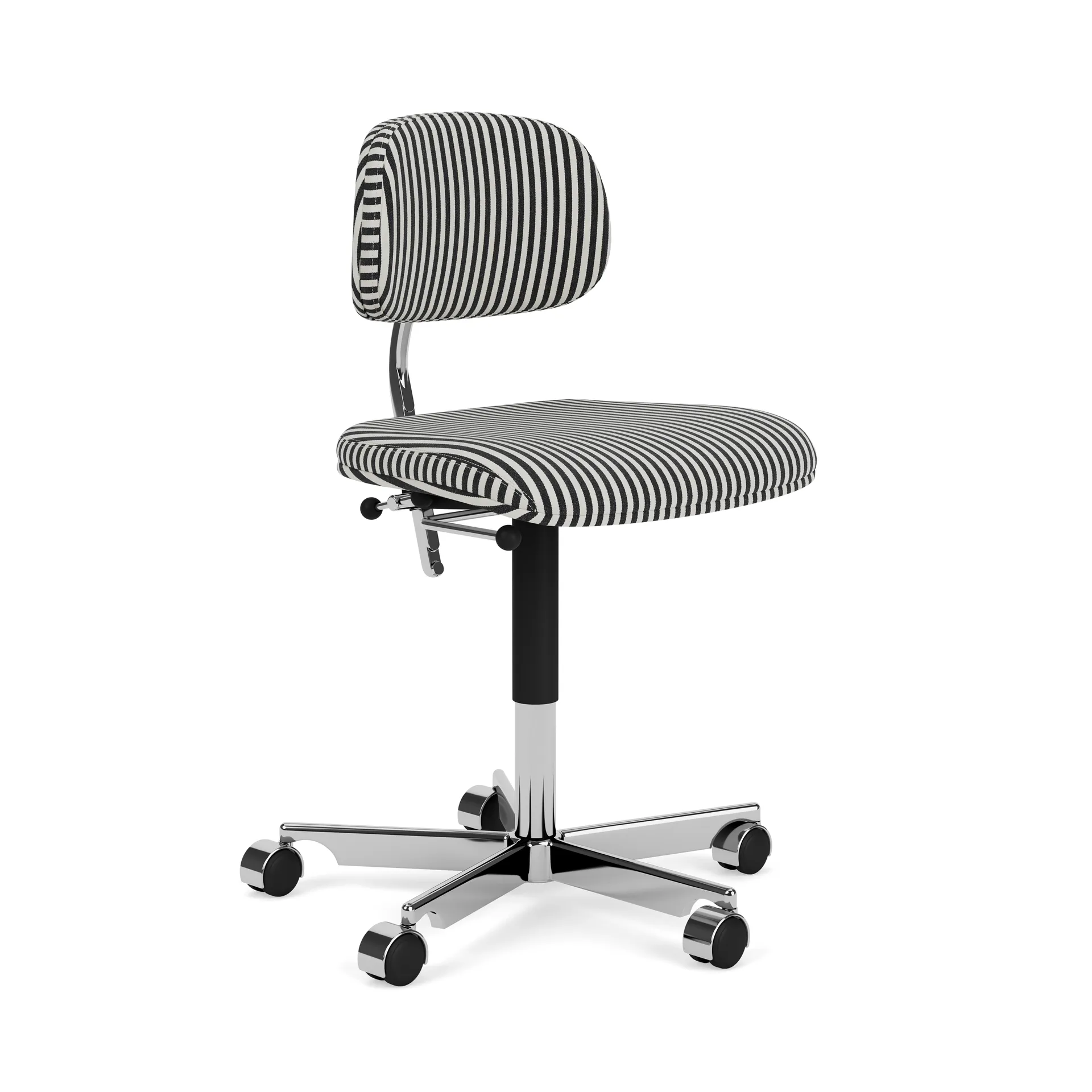 Chaise de bureau Kevi 2534U, Stripe-aluminium Montana