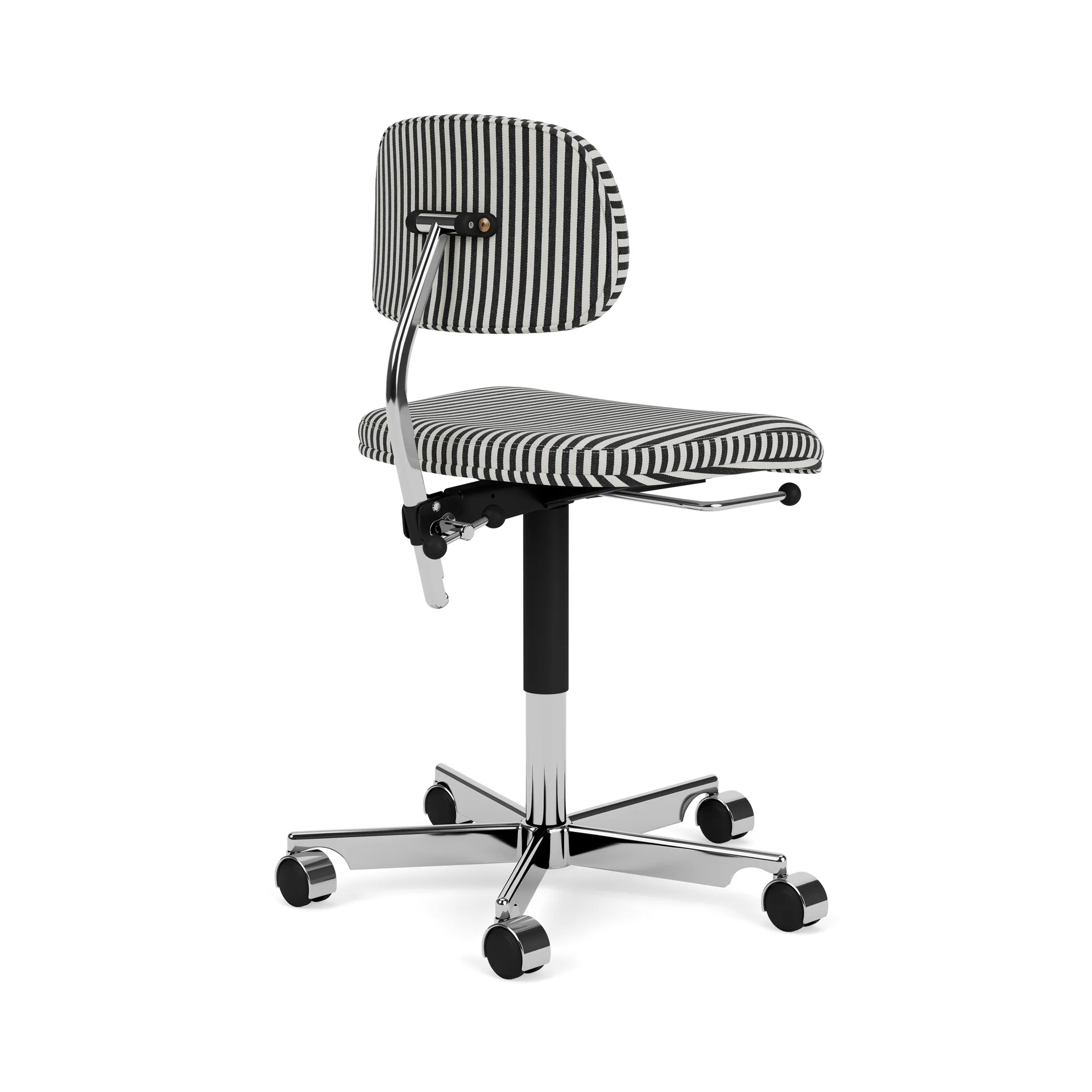 Chaise de bureau Kevi 2534U, Stripe-aluminium Montana