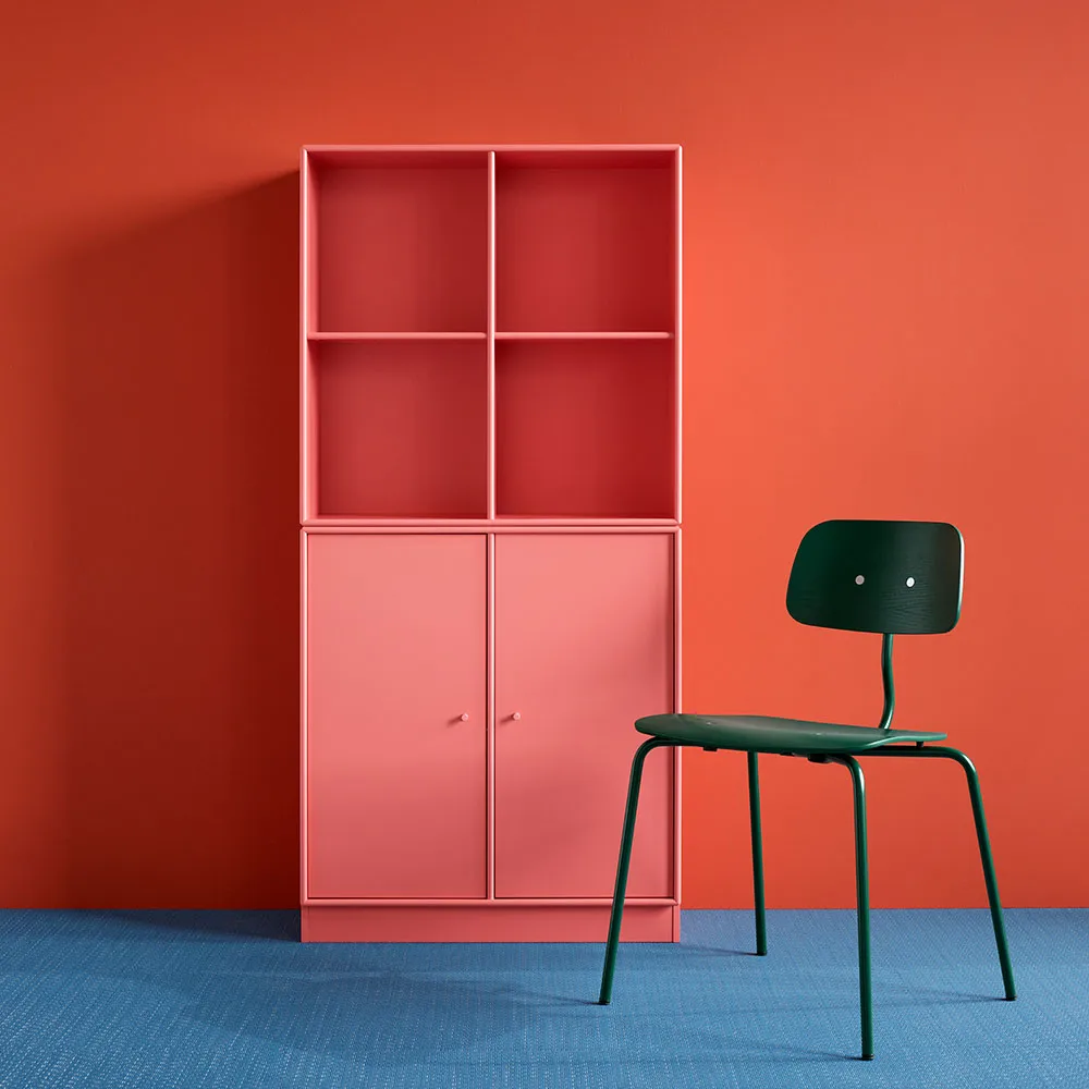 Chaise Kevi 2060, o. grey structure laquée frêne lasuré Montana