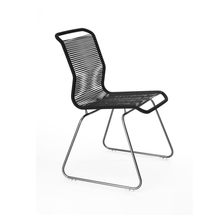 Chaise Panton One - black, acier inoxydable - Montana