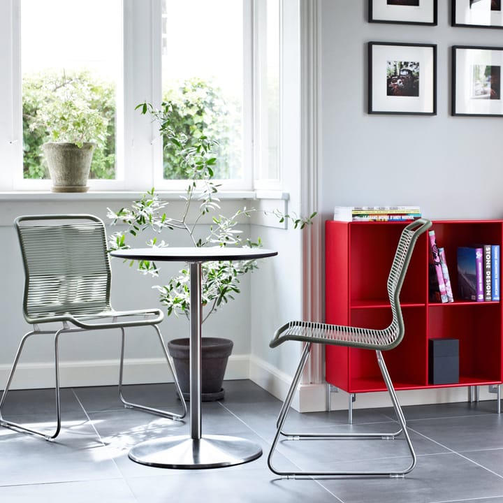 Chaise Panton One, marcel, acier inoxydable
 Montana