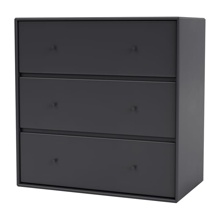 Commode CARRY 3 tiroirs - Anthracite - Montana