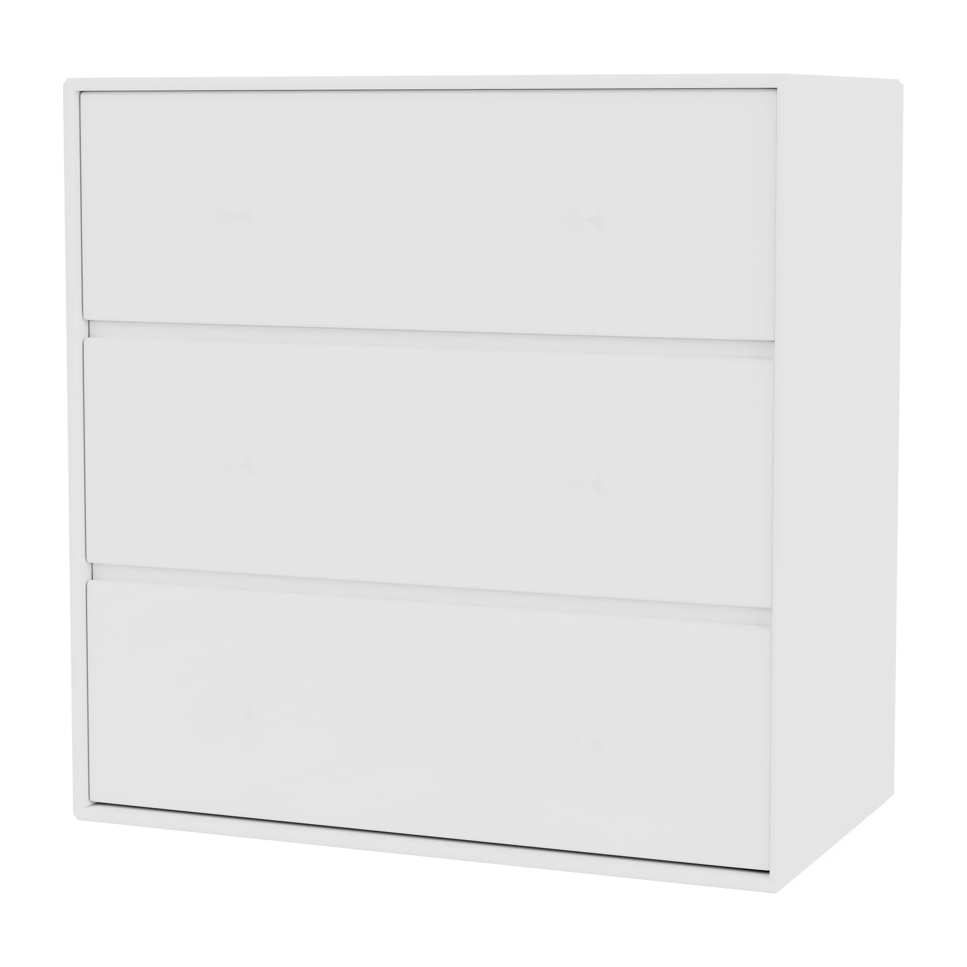 Commode CARRY 3 tiroirs, New white Montana