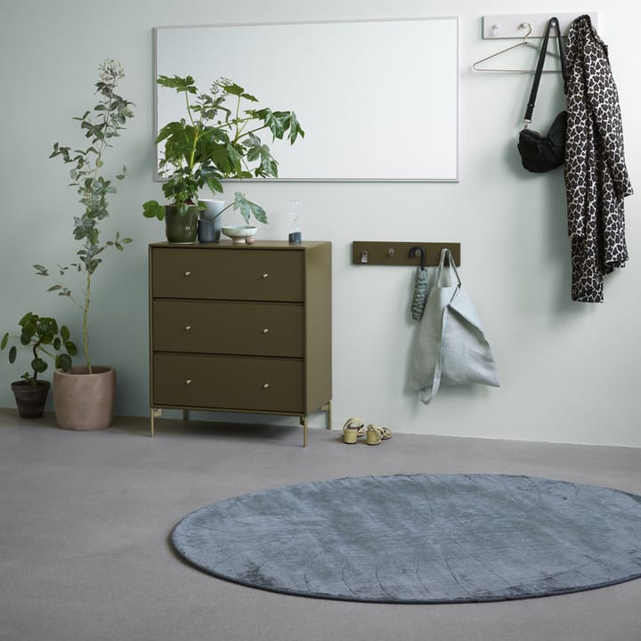 Commode Carry, black 05, pieds noirs laqués Montana