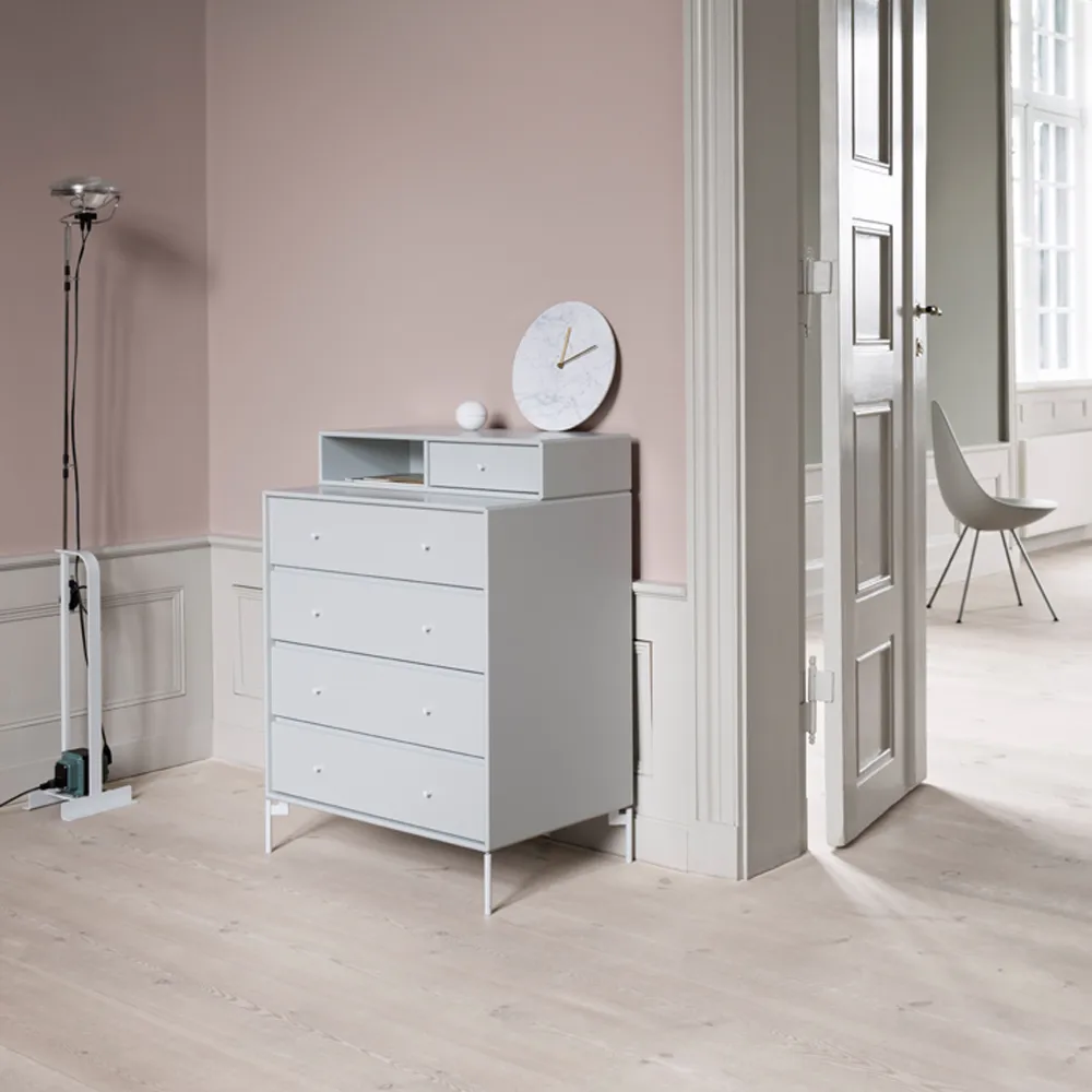 Commode Keep, fennel 144, pieds chromés Montana