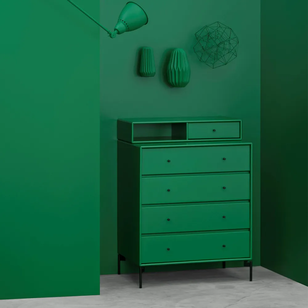 Commode Keep, fennel 144, pieds chromés Montana