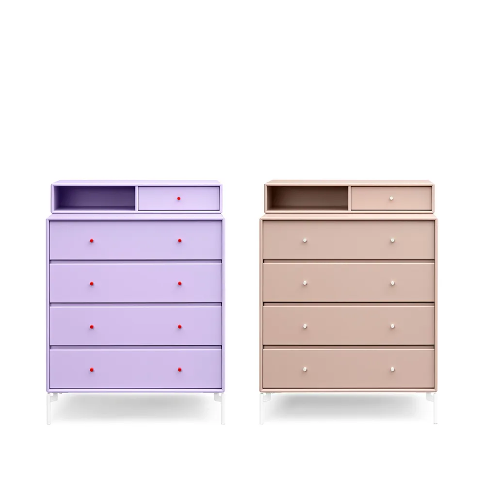 Commode Keep, nordic 09, pieds laqués couleur snow Montana