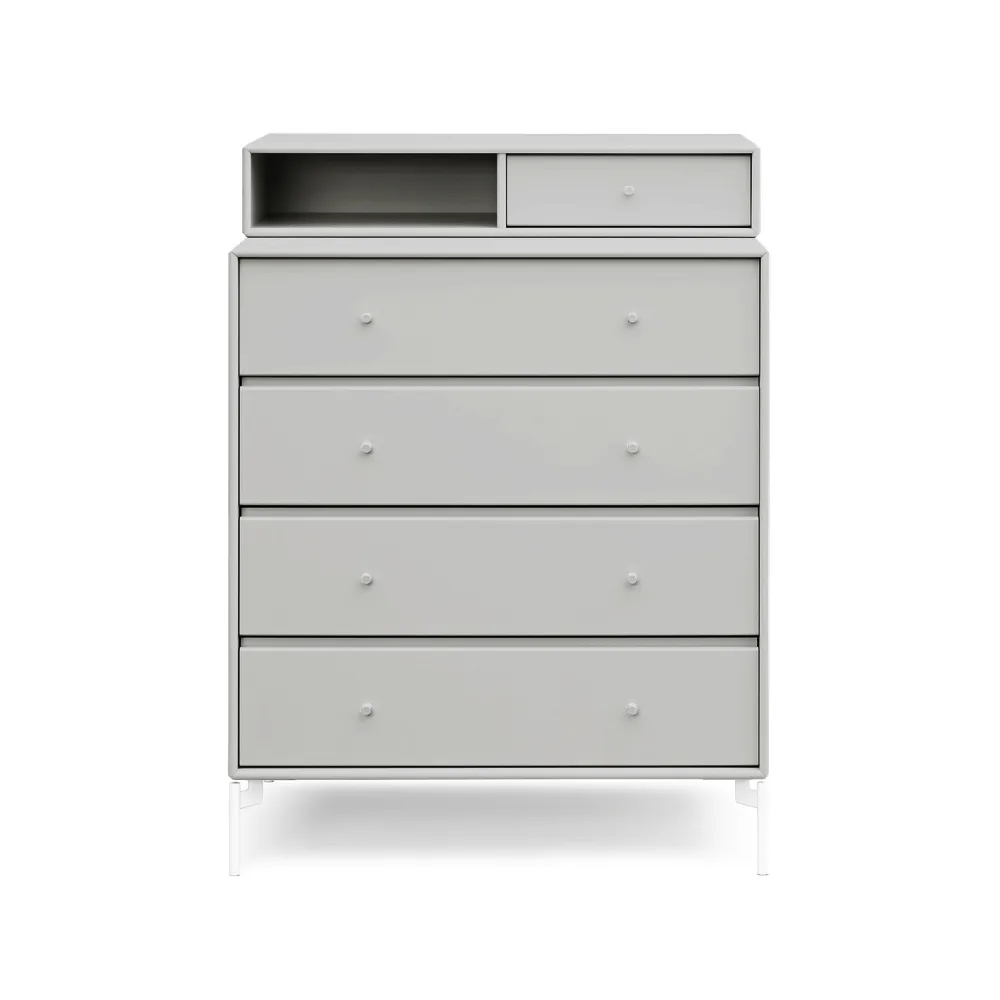 Commode Keep, nordic 09, pieds laqués couleur snow Montana