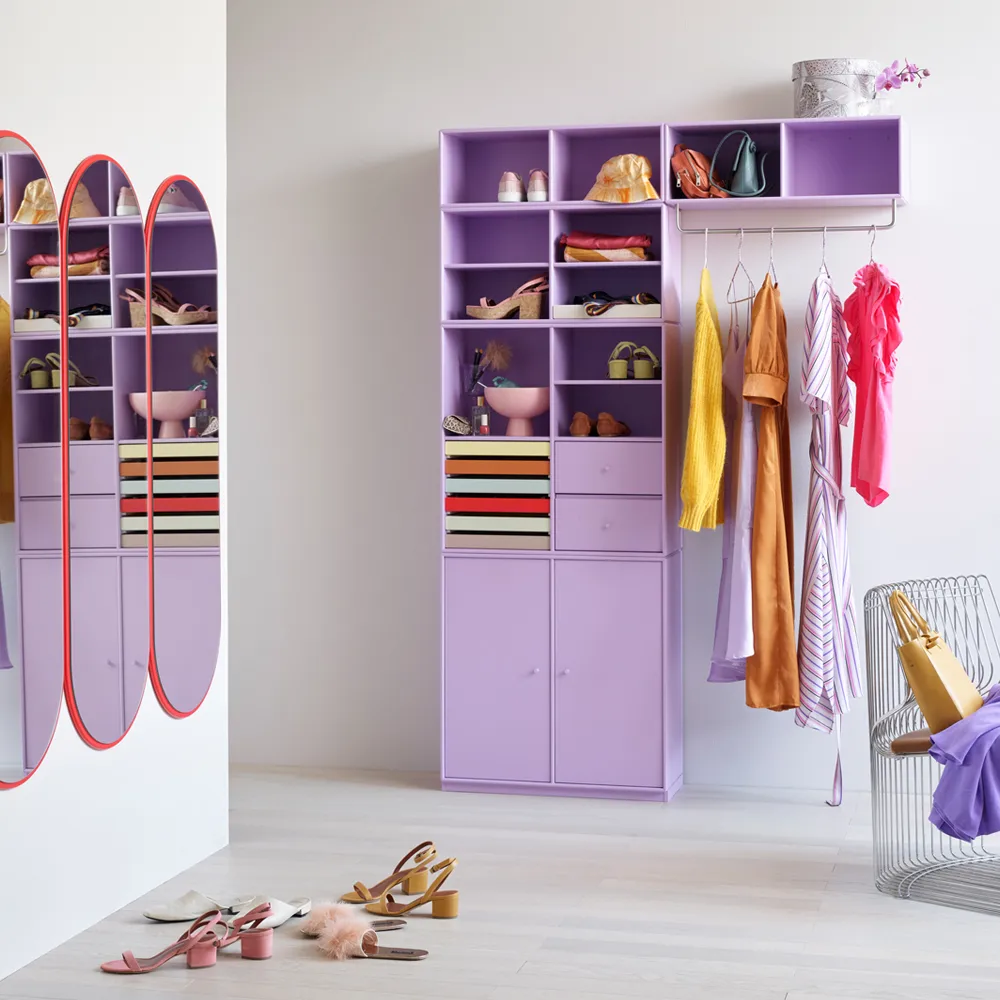 Étagère à chapeaux avec tringle COAT, graphic 100, suspension incluse  Montana