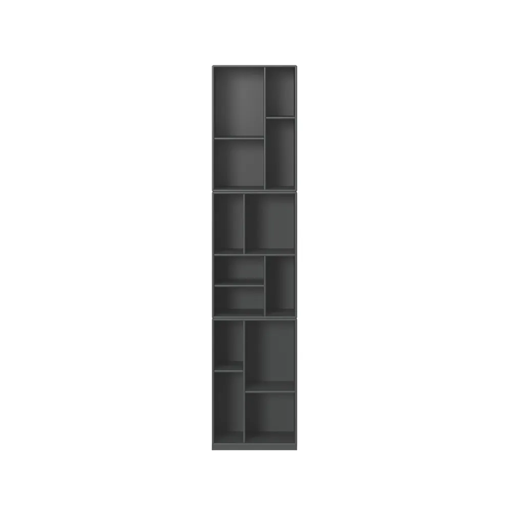 Étagère à livres Loom, Anthracite 04, avec socle 3 cm Montana