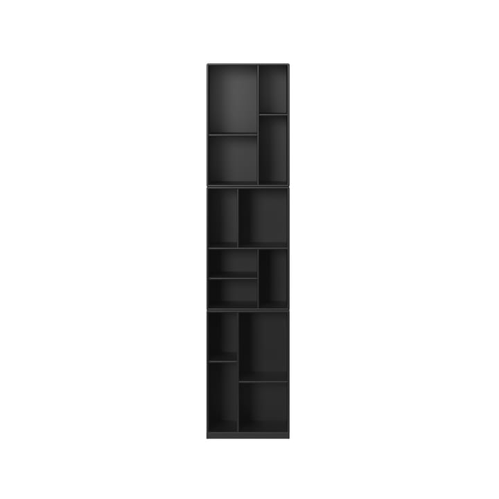 Étagère à livres Loom - black 05, avec socle 3 cm - Montana