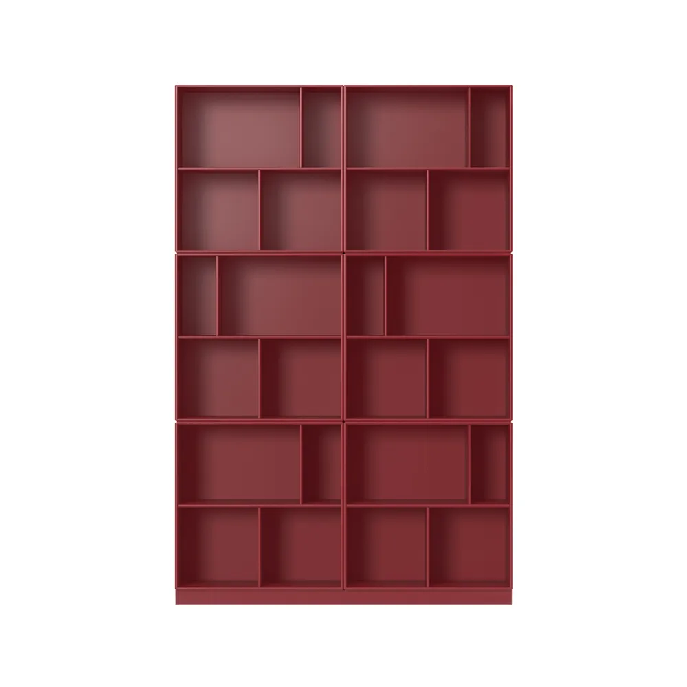 Étagère à livres Read, Beetroot 165-avec plinthe de 7 cm Montana