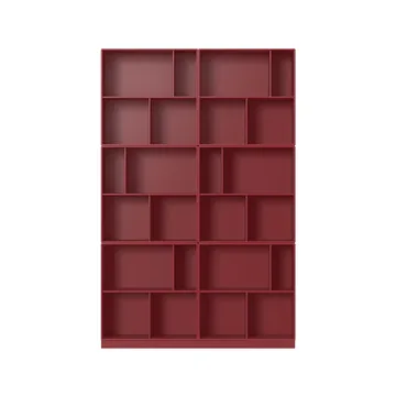 Étagère à livres Read - Beetroot 165-avec plinthe de 7 cm - Montana