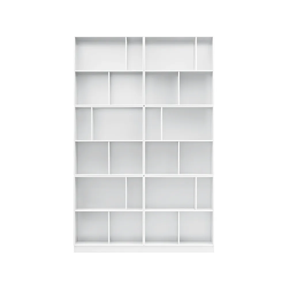 Étagère à livres Read, new white 101, avec plinthe de 7 cm Montana