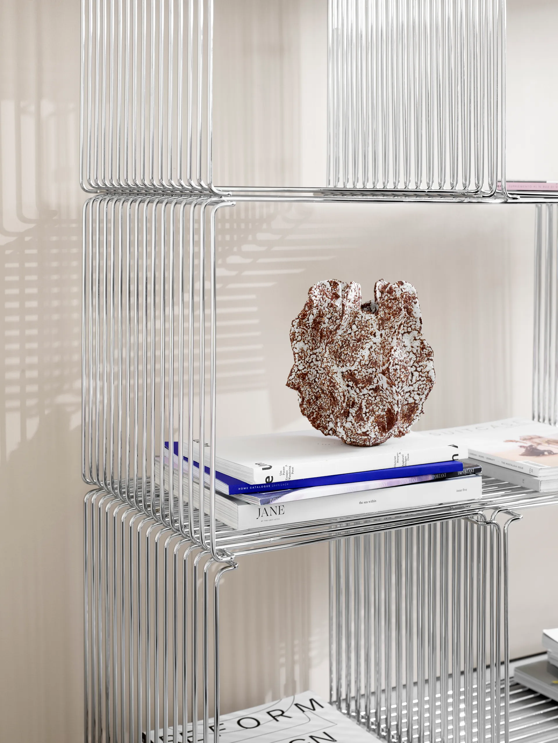 Étagère cube Panton Wire Extended 70x34,8x34,8 cm, Chrome Montana