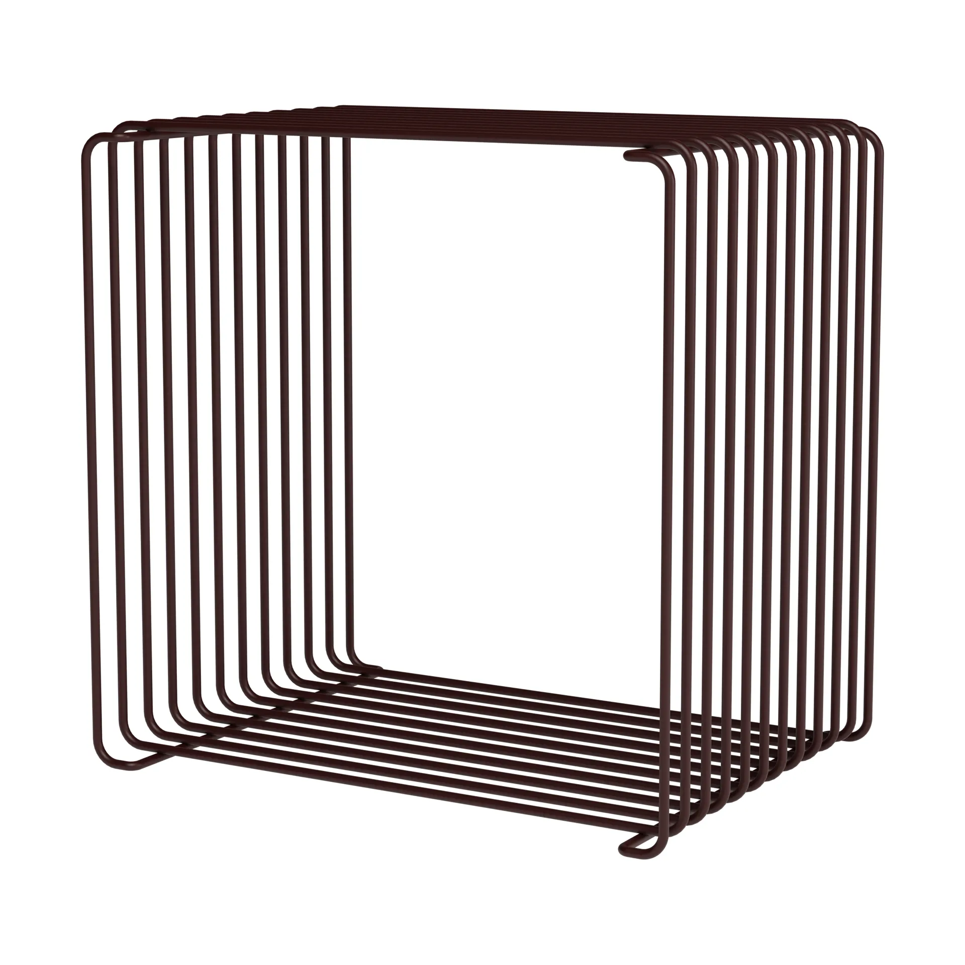 Étagère cube Panton Wire Single 34,8x34,8x25,7 cm, Black red Montana