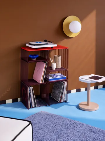 Étagère cube Panton Wire Single 34,8x34,8x25,7 cm - Black red - Montana