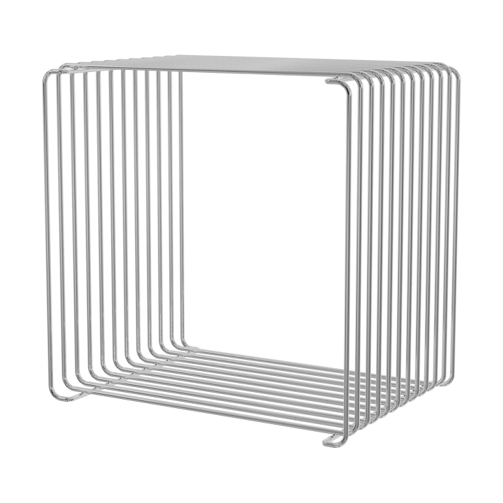 Étagère cube Panton Wire Single 34,8x34,8x25,7 cm - Chrome - Montana