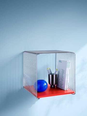 Étagère cube Panton Wire Single 34,8x34,8x25,7 cm - Chrome - Montana