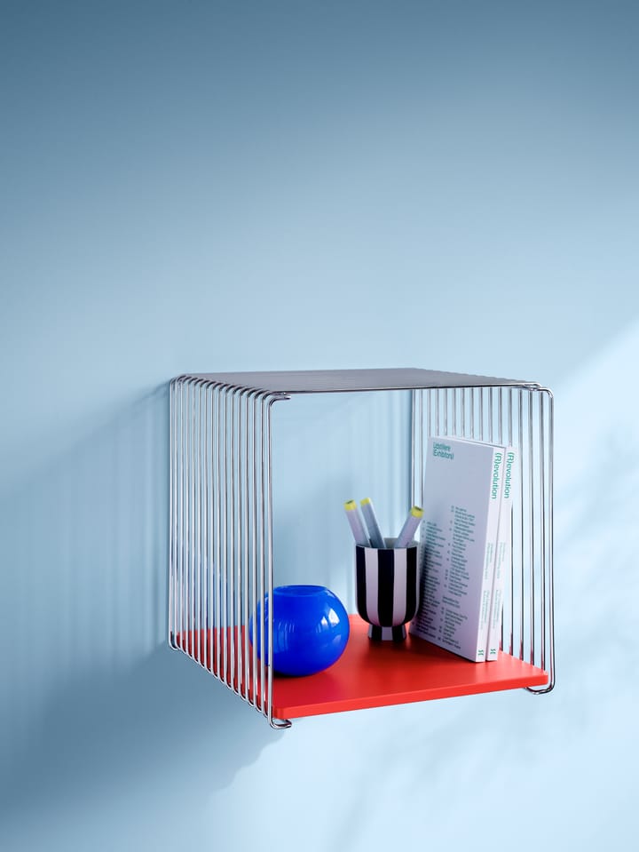 Étagère cube Panton Wire Single 34,8x34,8x25,7 cm, Chrome Montana