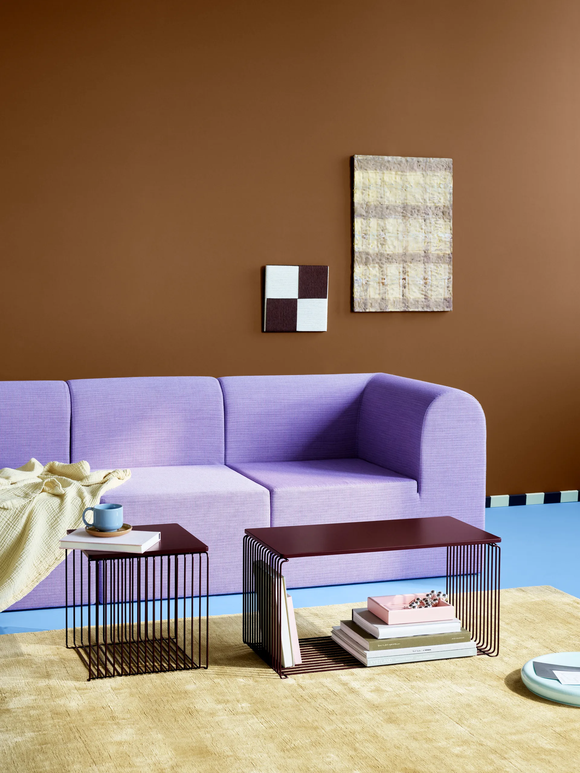 Étagère cube Panton Wire Single 34,8x34,8x34,8 cm, Black red Montana