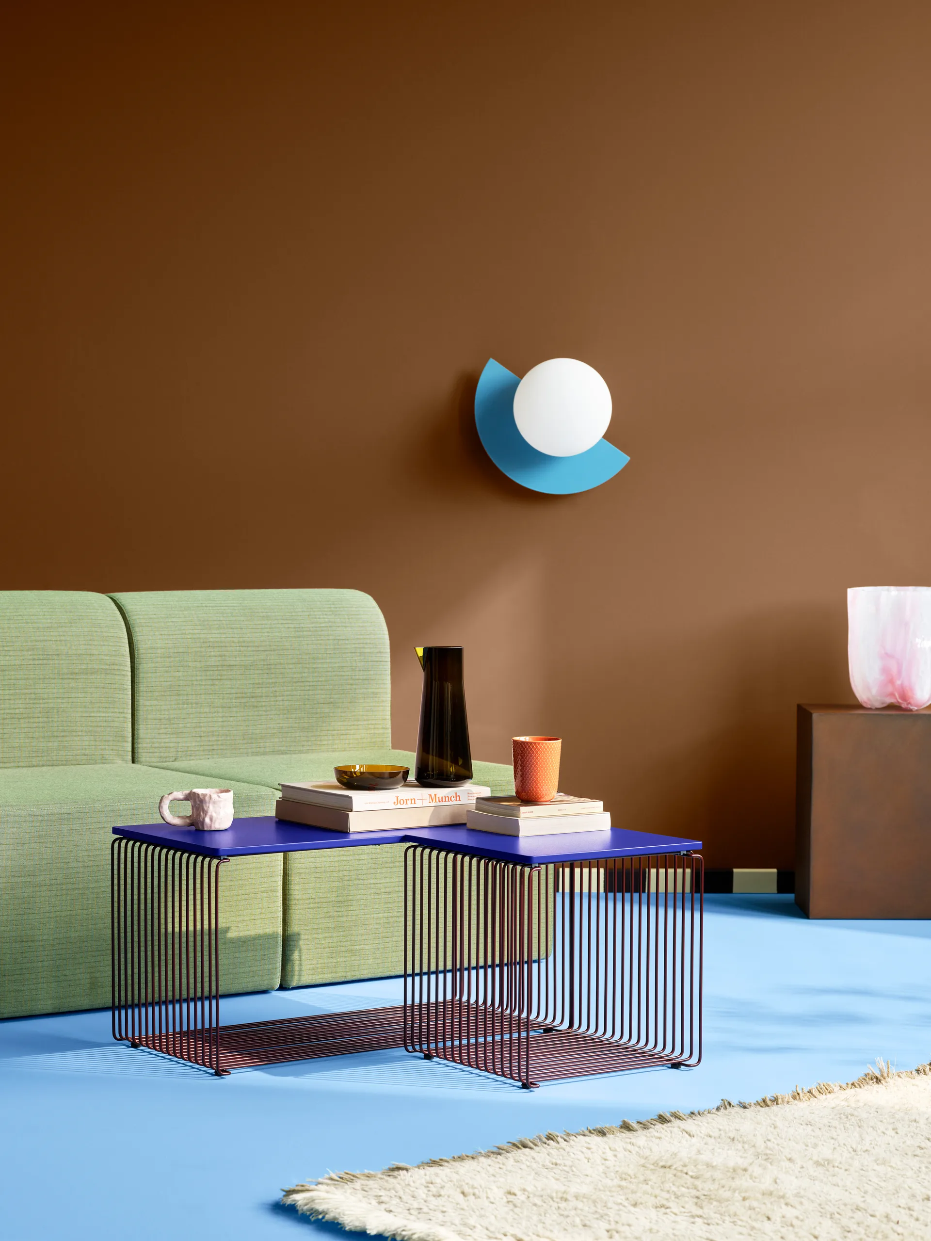 Étagère cube Panton Wire Single 34,8x34,8x34,8 cm, Black red Montana