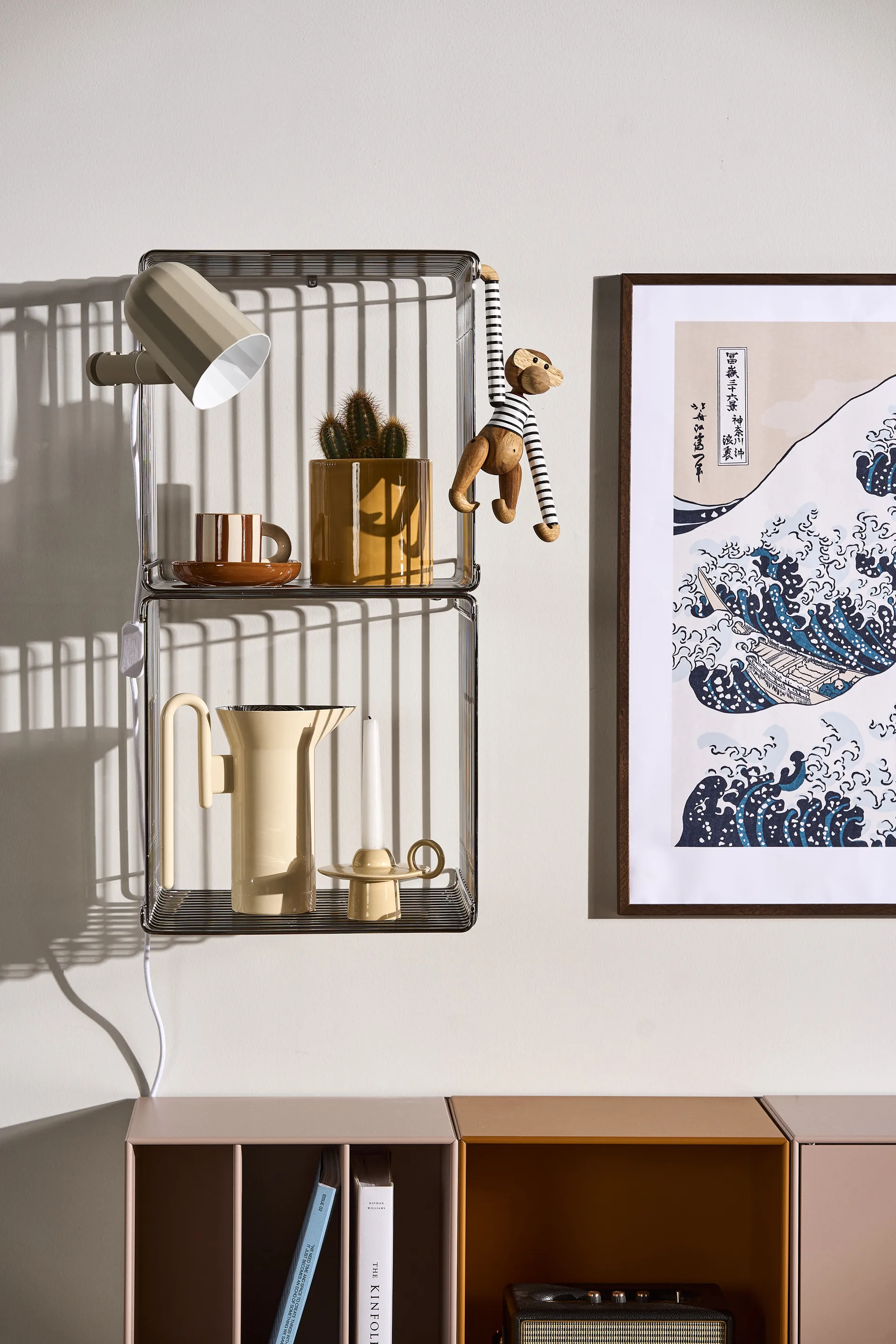 Étagère cube Panton Wire Single 34,8x34,8x34,8 cm, Chrome Montana