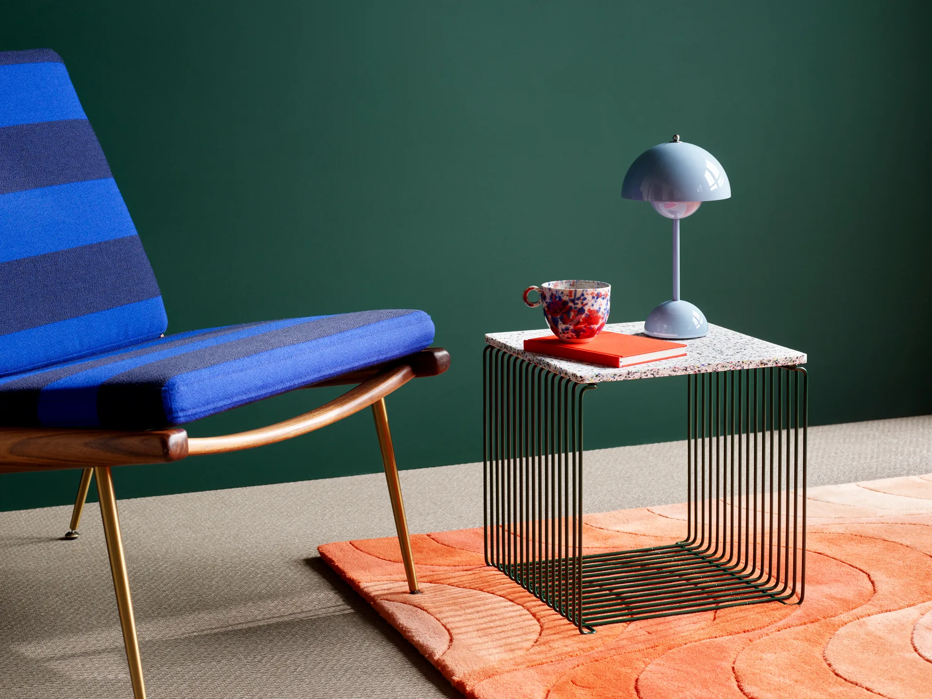 Étagère cube Panton Wire Single 34,8x34,8x34,8 cm, Pine Montana