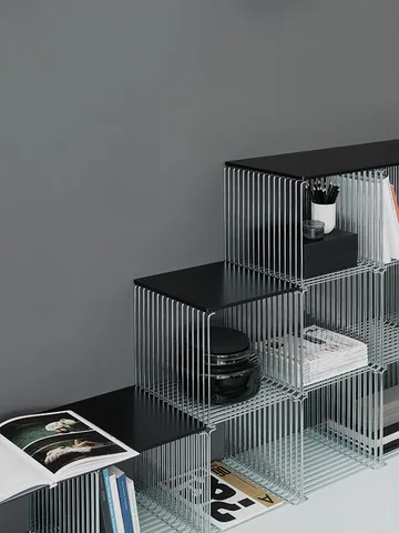 Étagère cube Panton Wire Single 35x35 cm - Chrome - Montana
