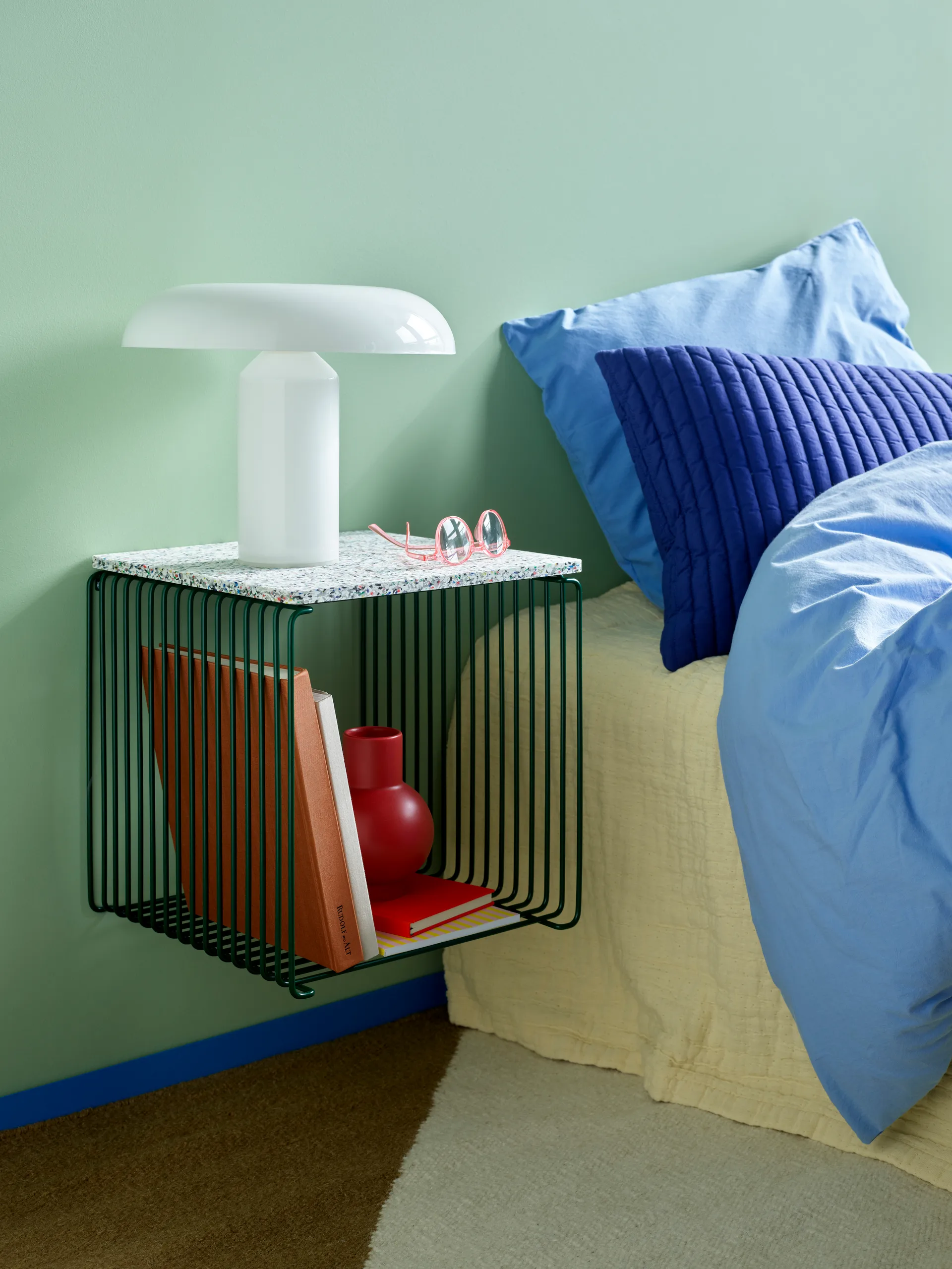 Étagère cube Panton Wire Single 35x35 cm, Pine Montana