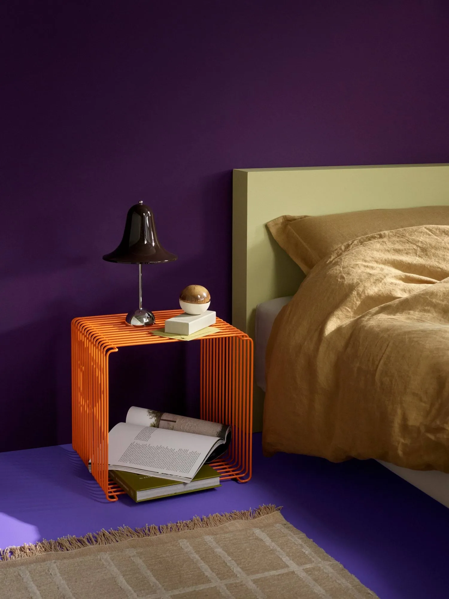 Étagère cube Panton Wire Single 35x35 cm, Tangerine Montana