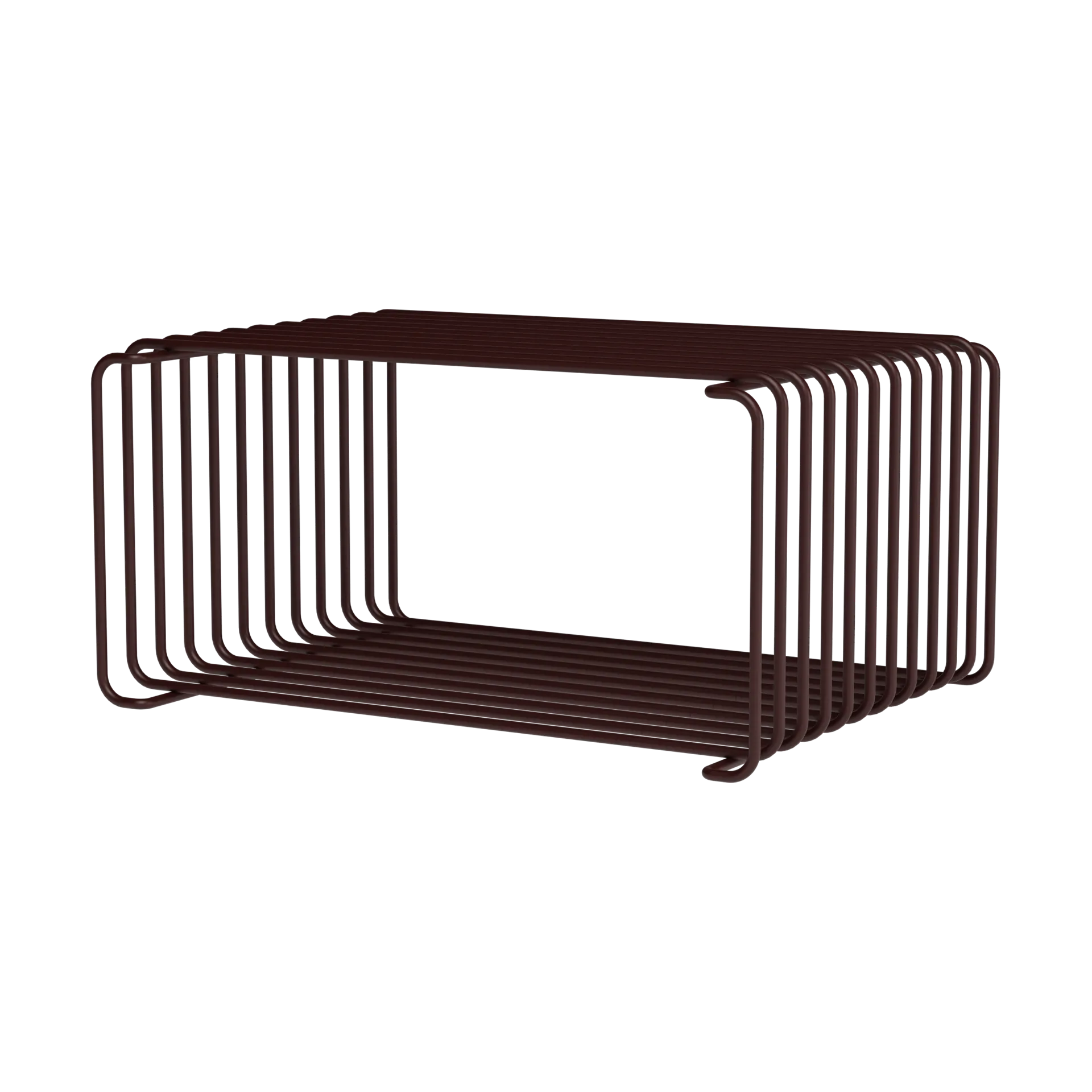 Étagère demi-hauteur Panton Wire 34,8x17,2x25,7 cm, Black red Montana