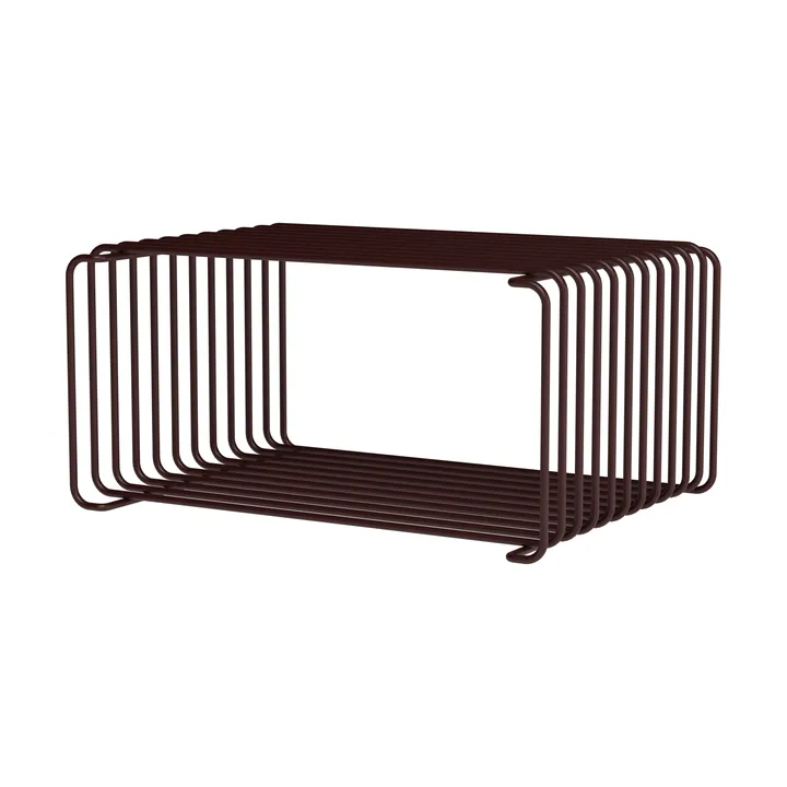 Étagère demi-hauteur Panton Wire 34,8x17,2x25,7 cm - Black red - Montana
