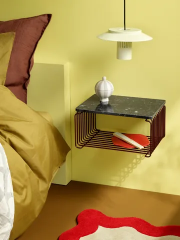 Étagère demi-hauteur Panton Wire 34,8x17,2x25,7 cm - Black red - Montana