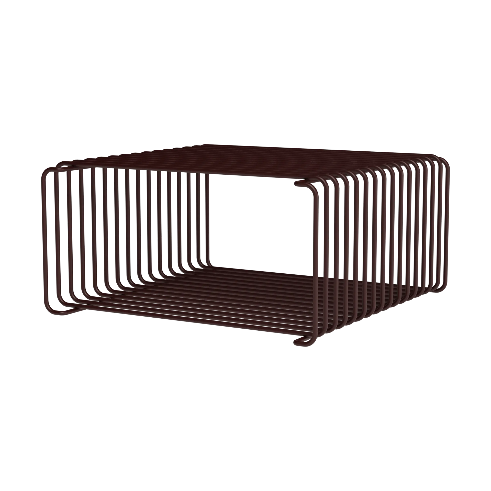 Étagère demi-hauteur Panton Wire 34,8x17,2x34,8 cm, Black red Montana