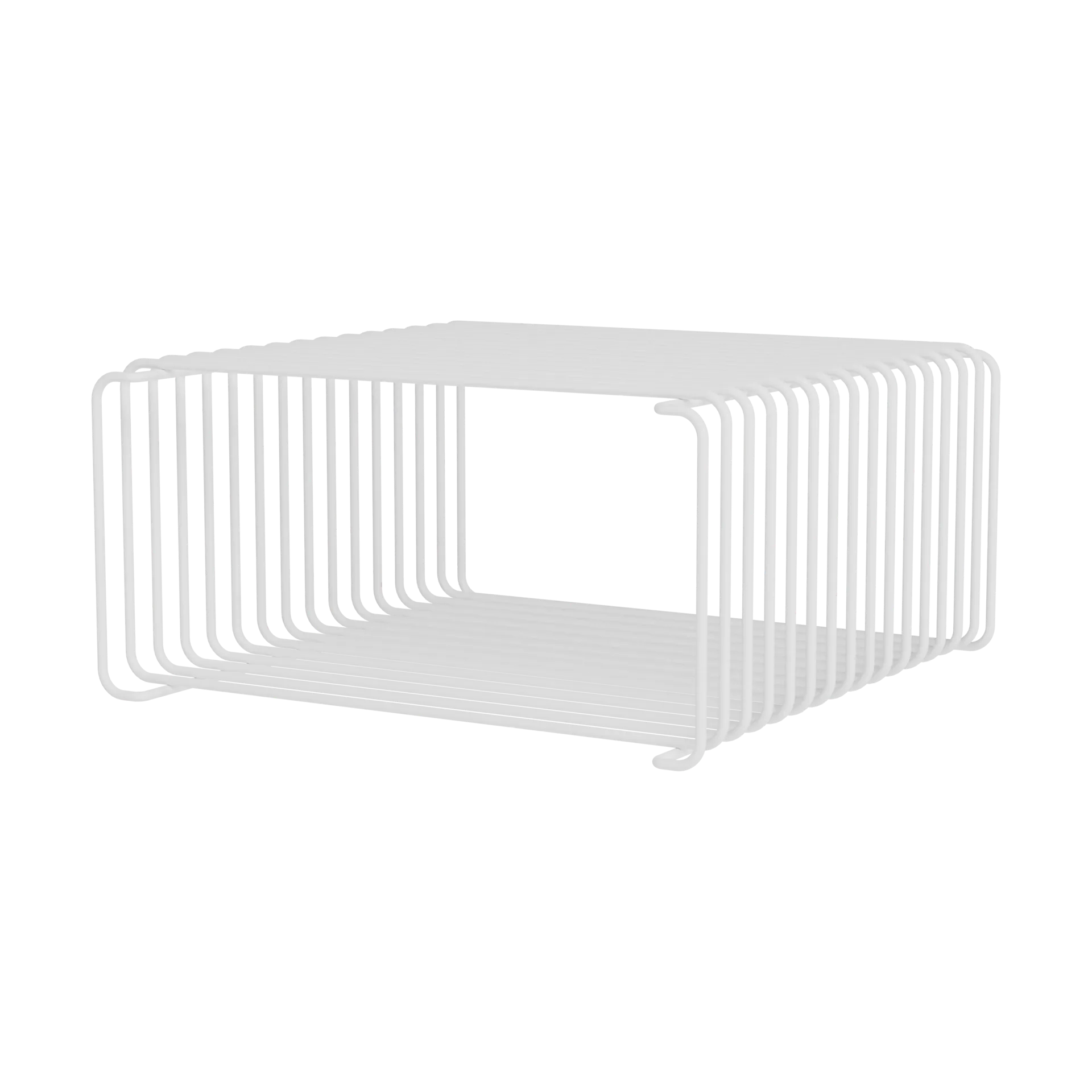 Étagère demi-hauteur Panton Wire 34,8x17,2x34,8 cm, Snow Montana