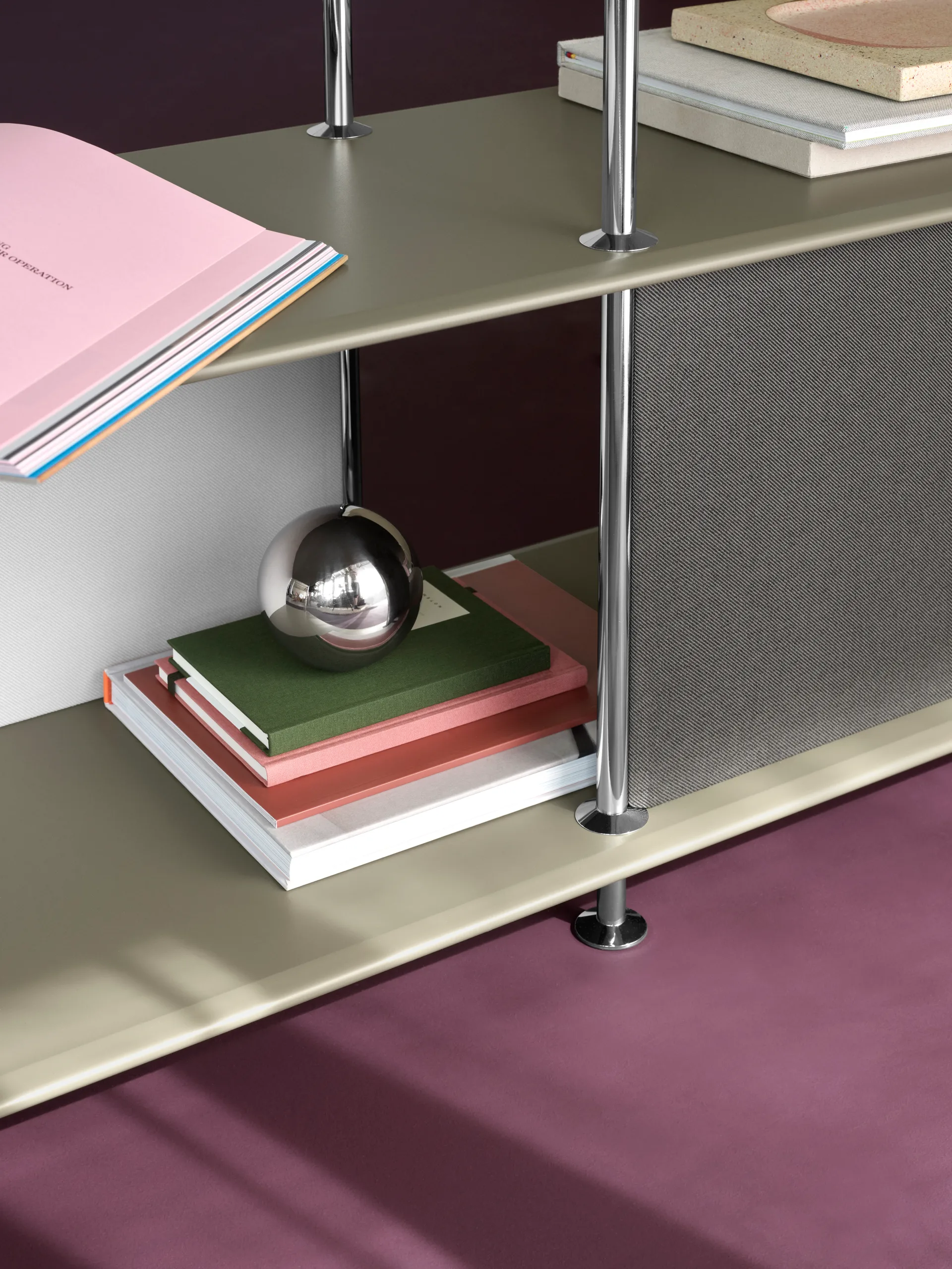 Étagère Montana Free 555000, 144 Fennel structured-chrome Montana