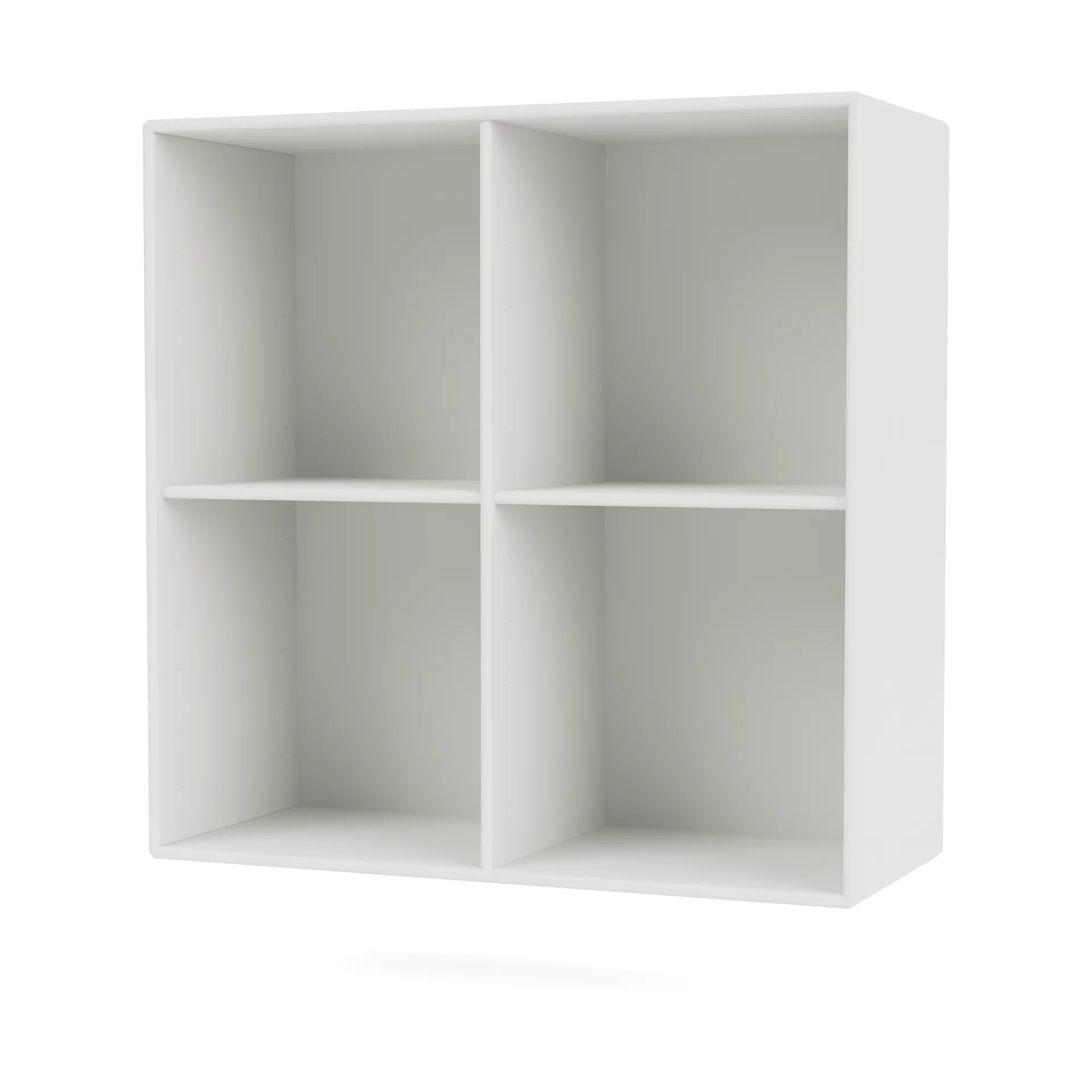 Étagère SHOW 69,6x69,6 cm avec rail de suspension, 01-White Montana