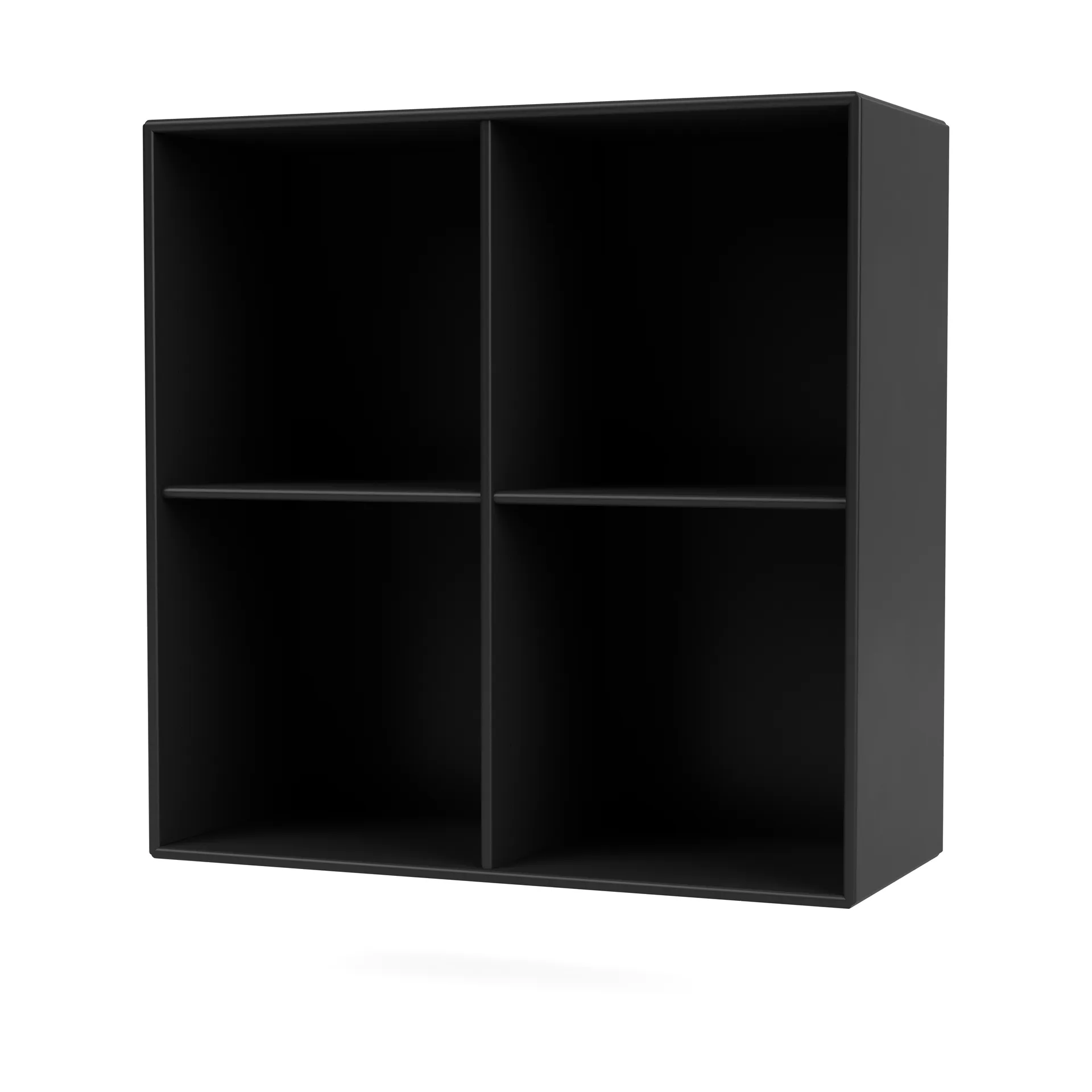 Étagère SHOW 69,6x69,6 cm avec rail de suspension, 05-Black Montana