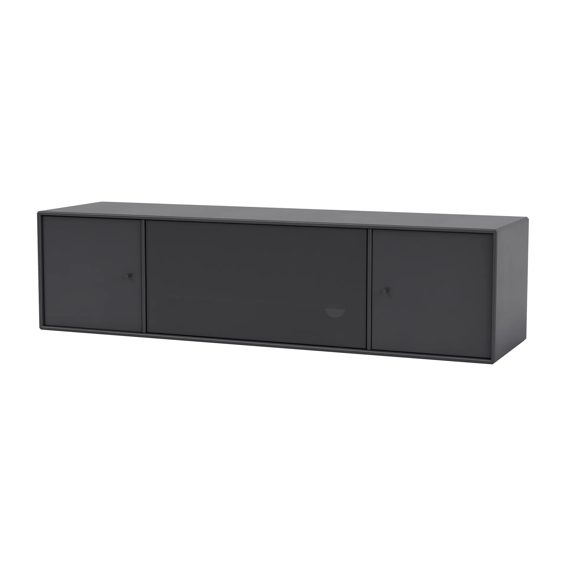 Meuble TV avec compartiment pour installation audio OCTAVE III, Anthracite Montana