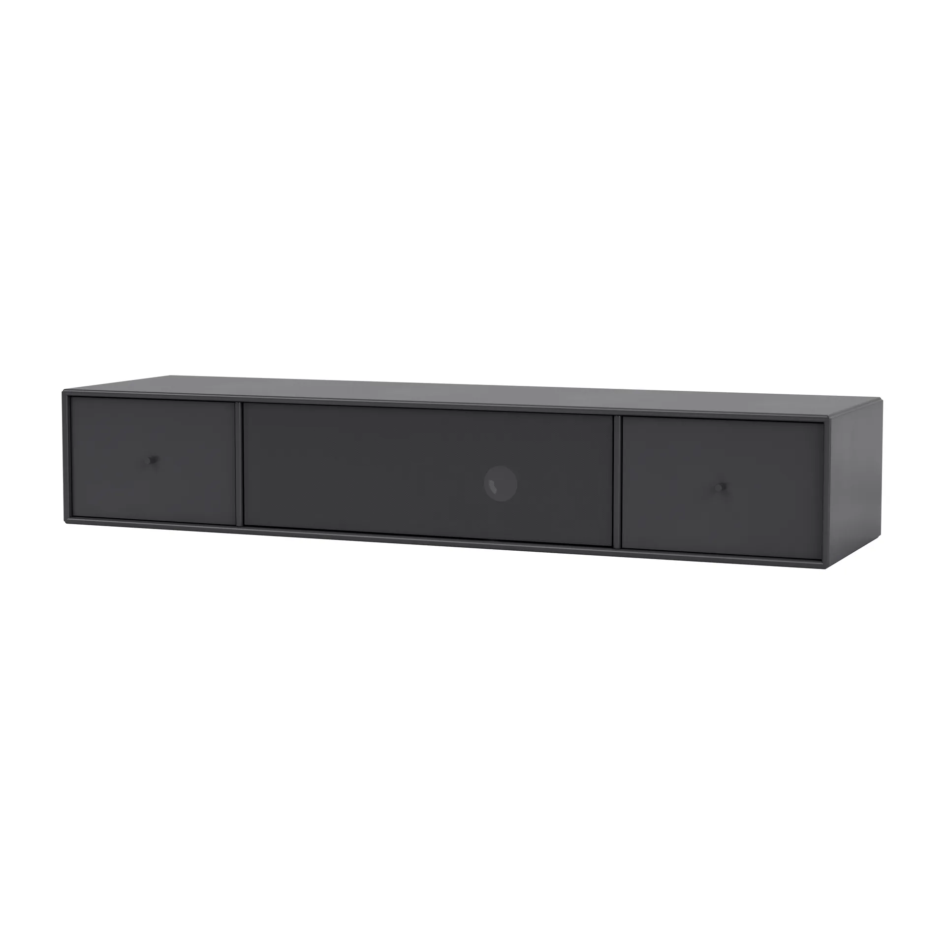 Meuble tv OCTAVE II avec espace pour appareil audio, Anthracite Montana