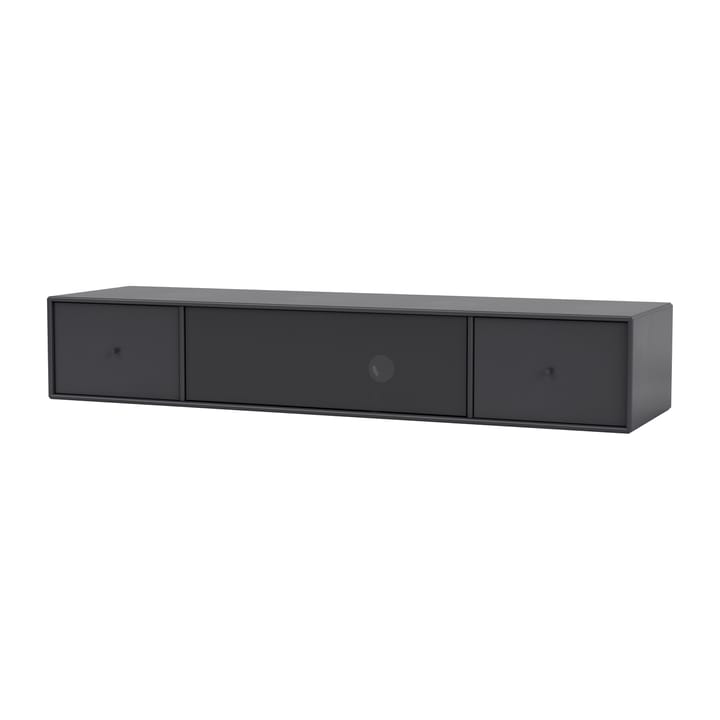 Meuble tv OCTAVE II avec espace pour appareil audio - Anthracite - Montana