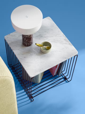 Plateau Panton Wire 34,8x34,8 cm - White marble - Montana