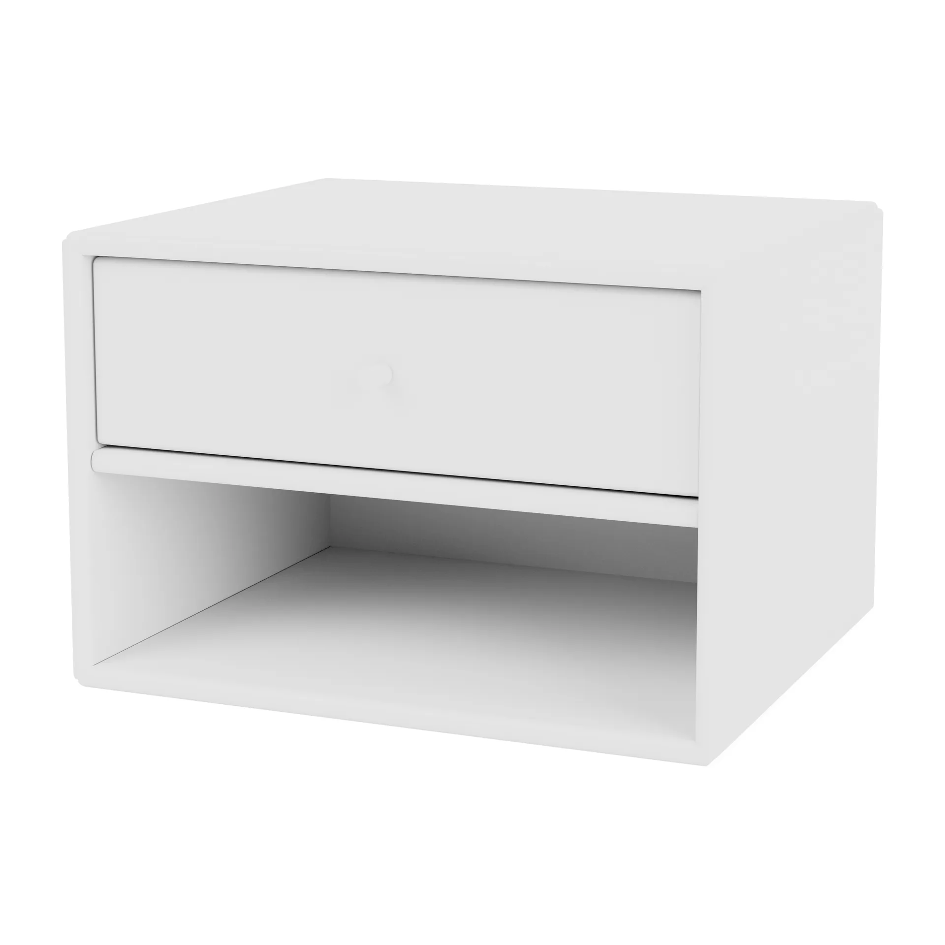 Table de chevet Dash, New white 101, suspension incluse cm Montana