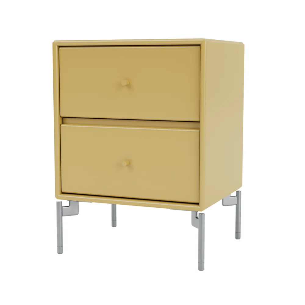 Table de chevet Drift, Cumin 157, pieds chromés cm Montana