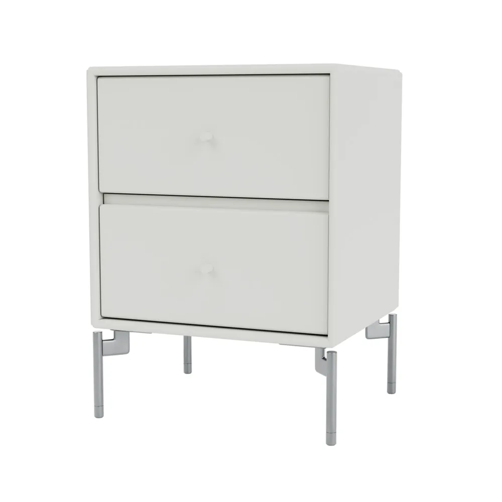 Table de chevet Drift, nordic 09, pieds chromés cm Montana