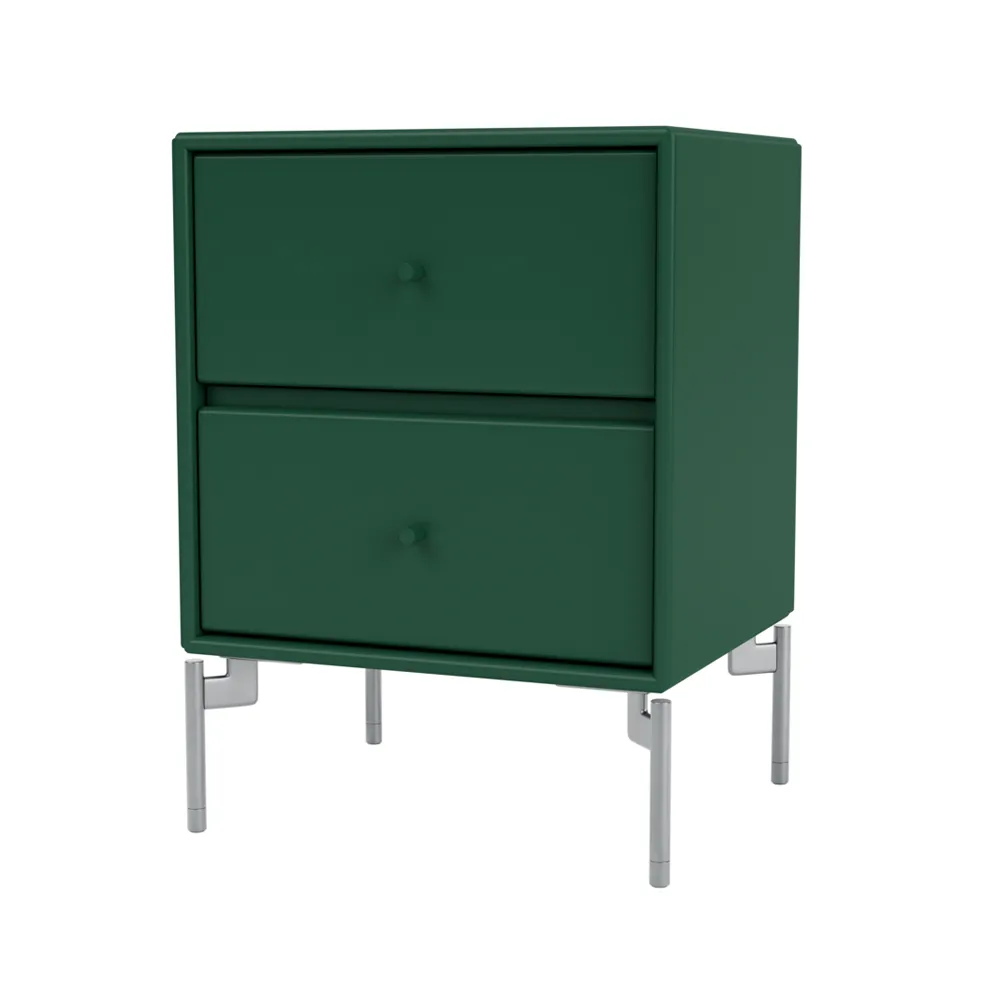 Table de chevet Drift, pine 136, pieds chromés cm Montana